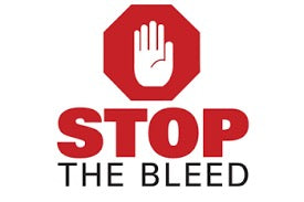 stop the bleed logo and text in red white and black text