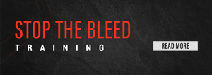 Stop The Bleed in Red Text Training in white text black background 