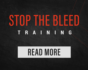 Stop The Bleed in Red Text Training in white text black background 